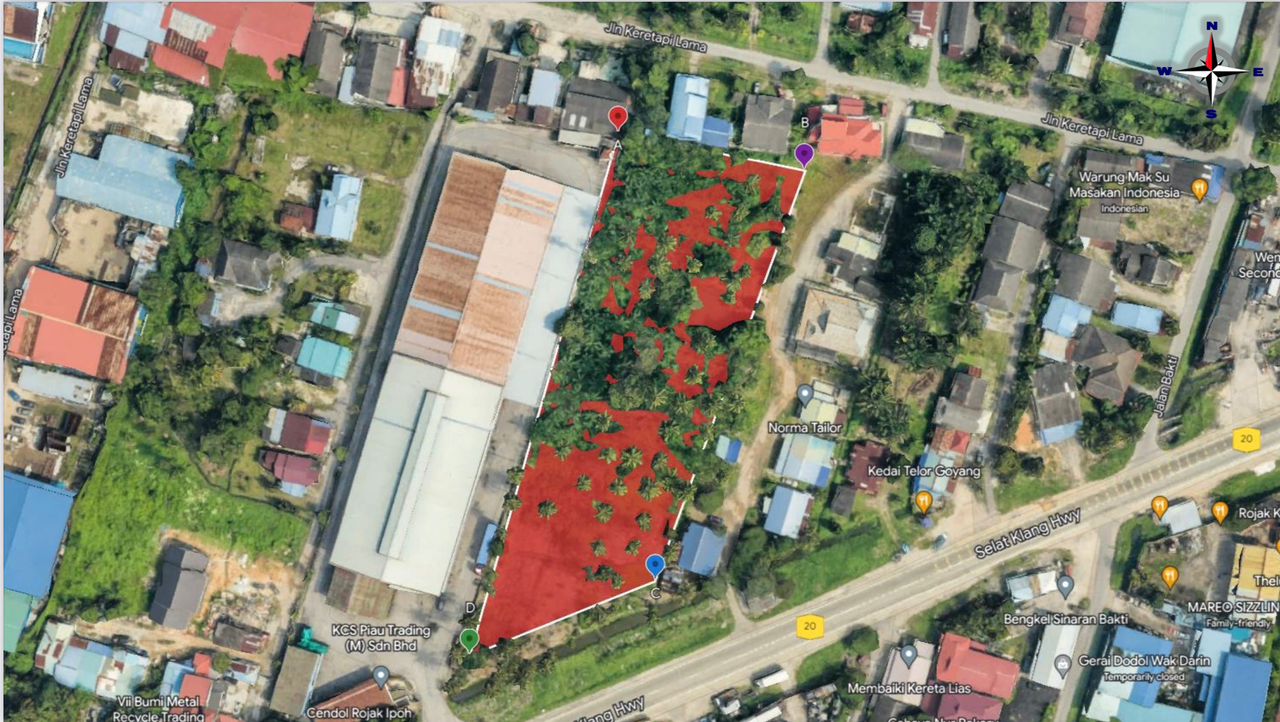 TANAH PERTANIAN ZONING INDUSTRI HENDAK DIJUAL DI KAPAR,SELANGOR